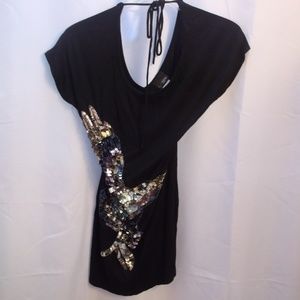 Daytrip Scoop Neck Sequined Top
